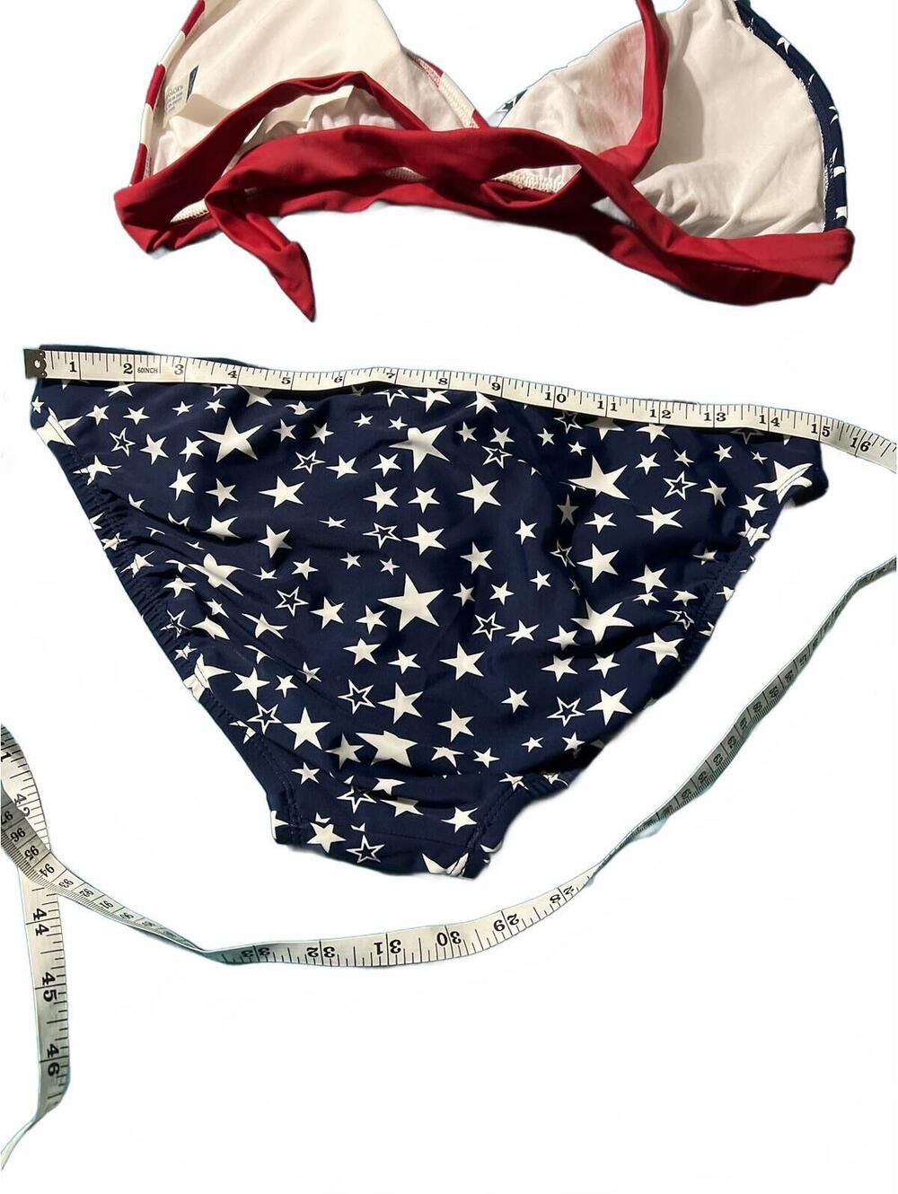 Faded Glory American Flag Inspired Two-Piece Bikini Swimsuit - Picture 6 of 7